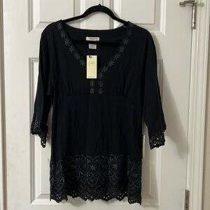 Black cotton Vertigo Paris top